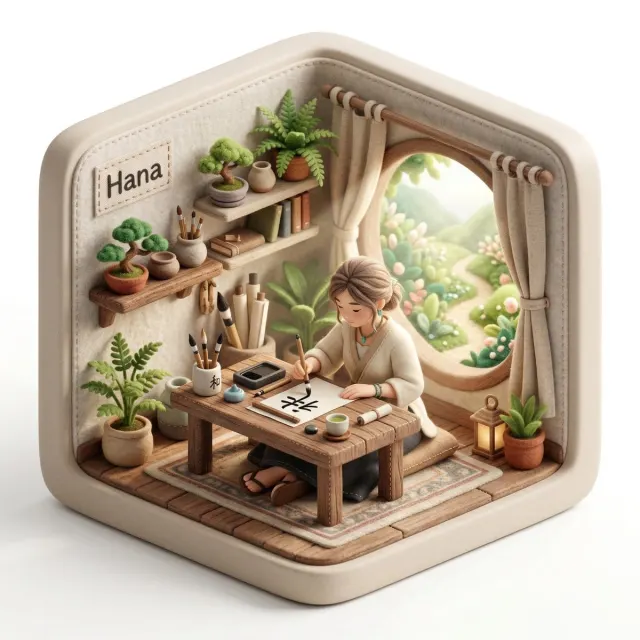 Isometric creator workspace with floating interface panels